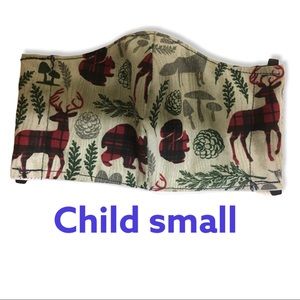 Christmas animals child small cotton face mask